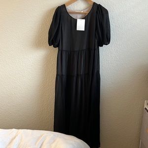 Oak and Fort black maxi dress